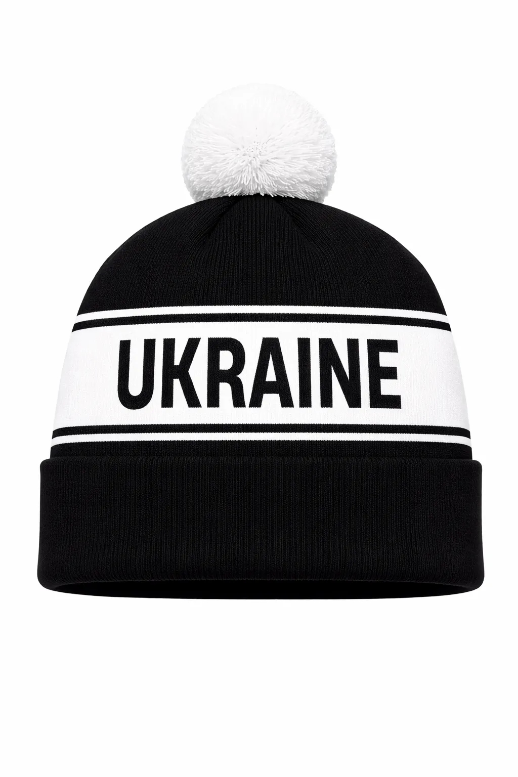 Шапка "Ukraine" чорна