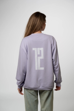 Світшот "12" ліловий Розмір: S-M, Color: Ліловий