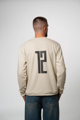 Світшот "12"бежевий Розмір: L, Color: Беж