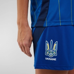 Жіночі виїзні шорти "Ukraine 24" Розмір: S, Color: Синій