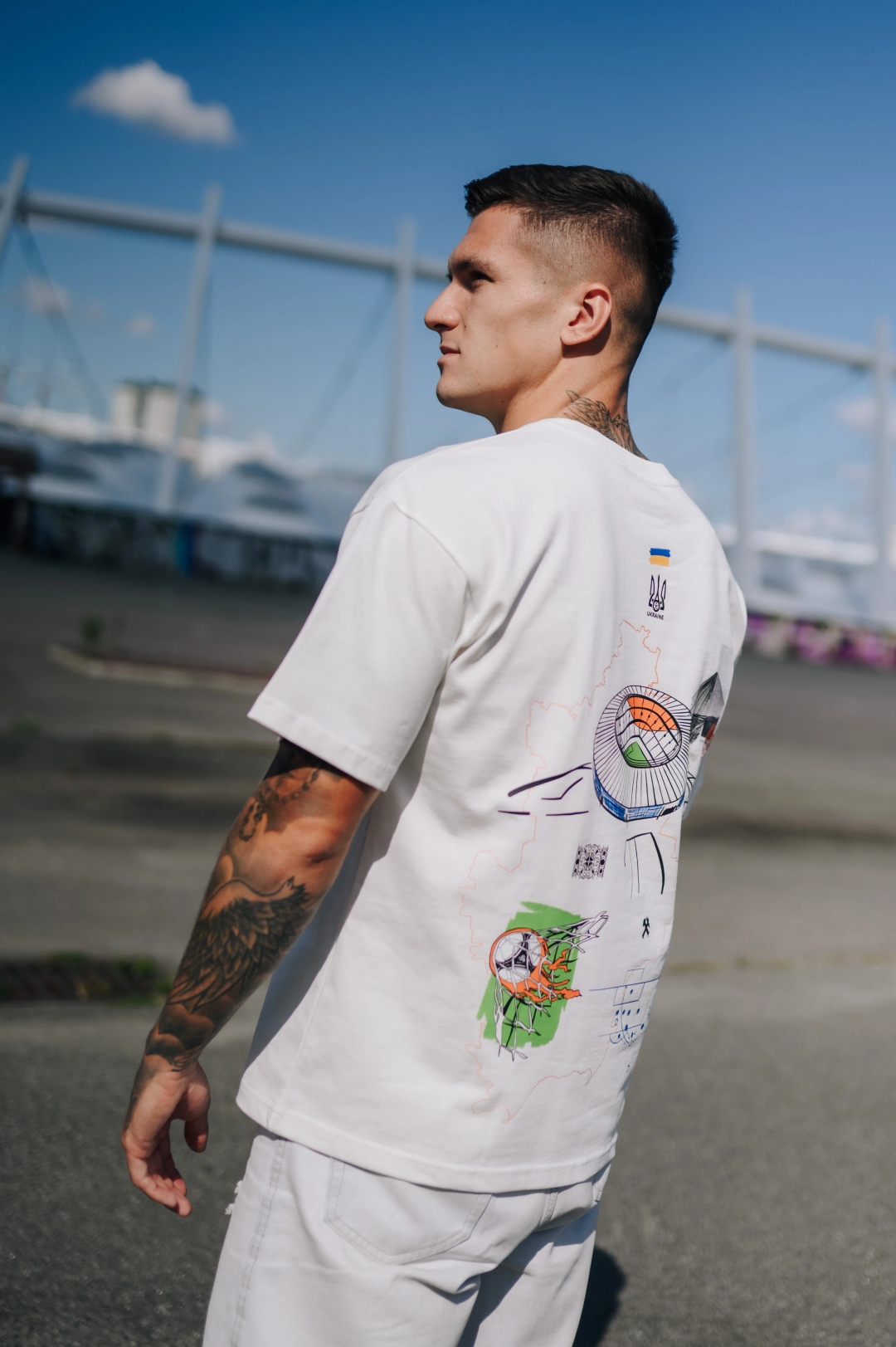 Футболка "Донбас Арена" Розмір: S-M, Color: Білий