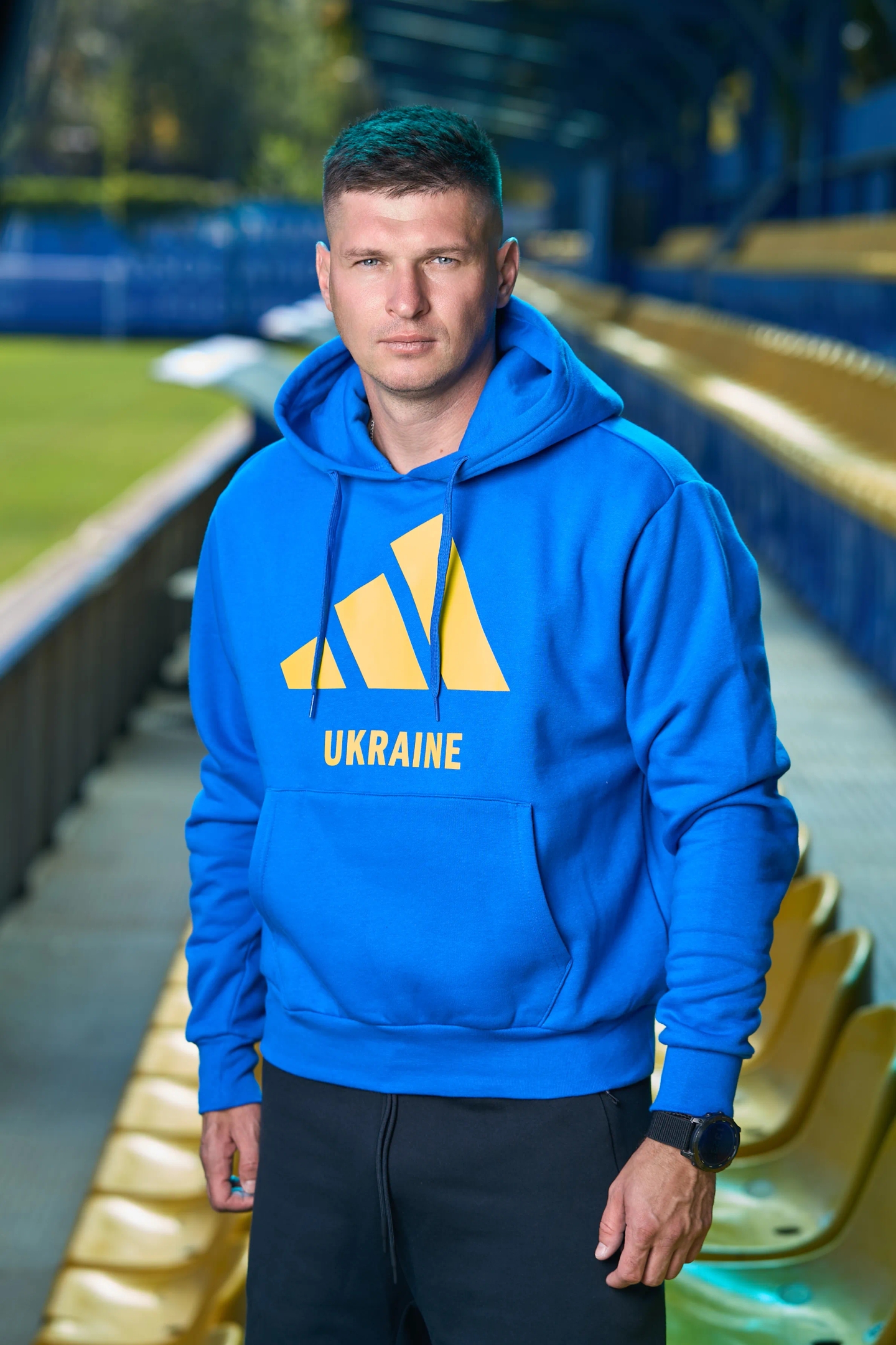 Худі синій "Adidas Ukraine Sportswear"