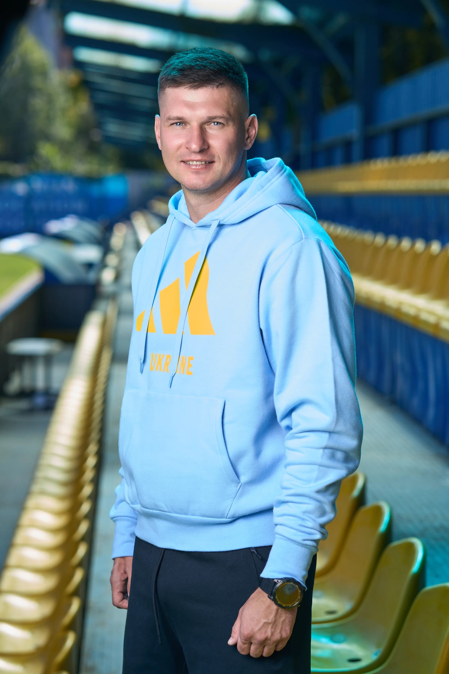 Худі блакитний "Adidas Ukraine Sportswear"