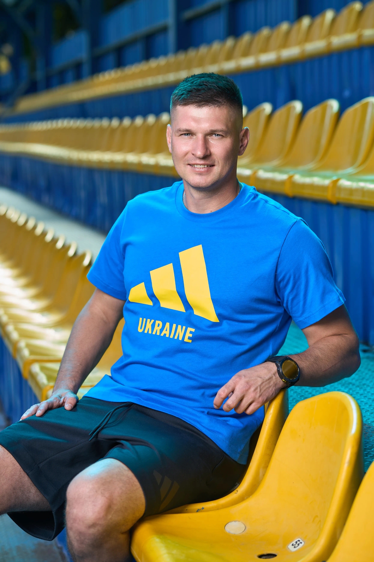 Футболка "Adidas Ukraine Sportswear" Розмір: S, Color: Синій