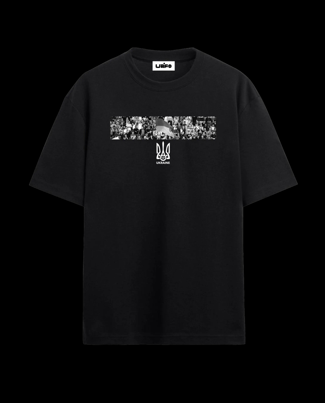 Футболка "Вболівальник" Color: Чорний, Розмір: S-M