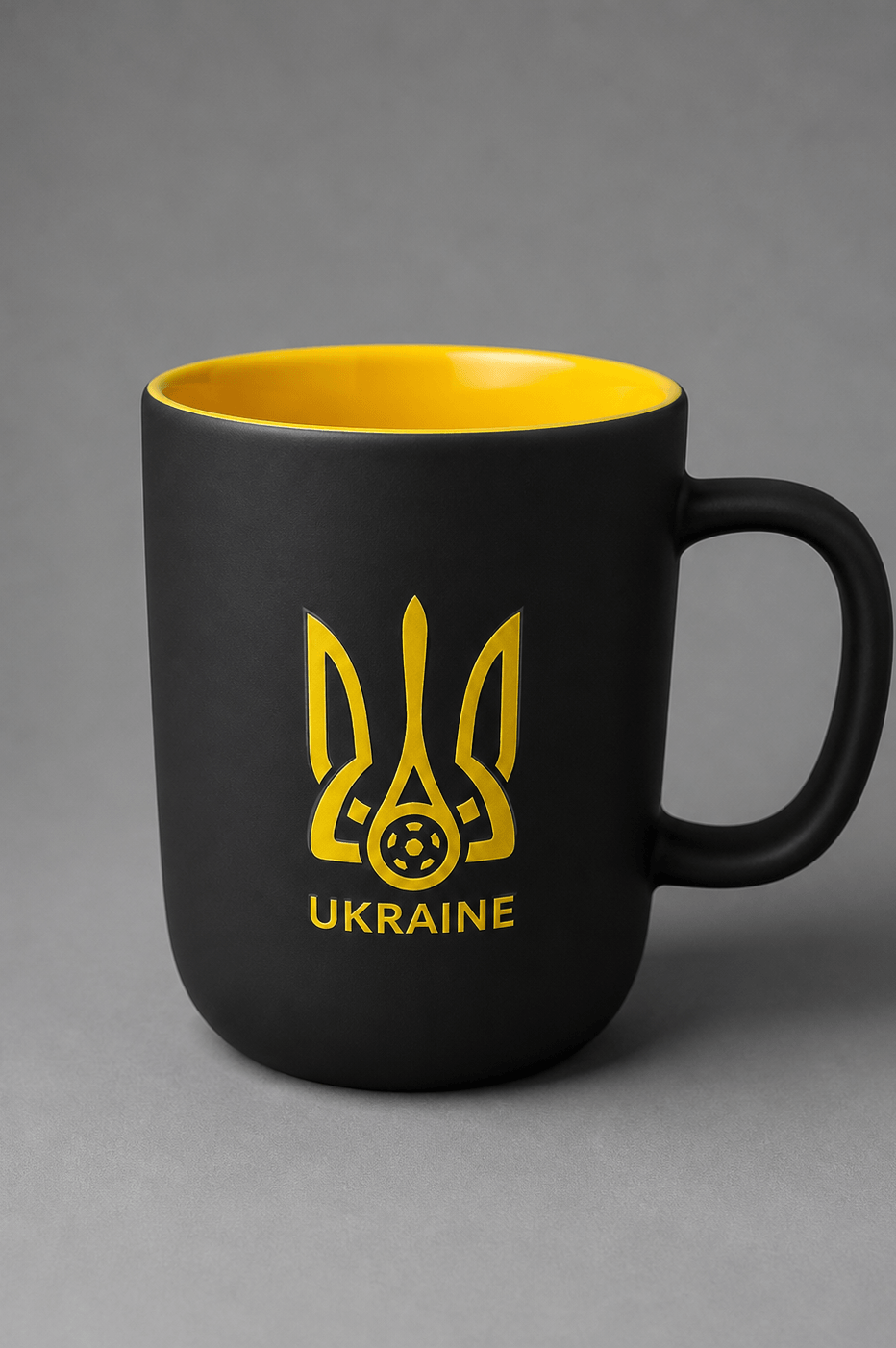 Чашка збірна України з жовтим лого