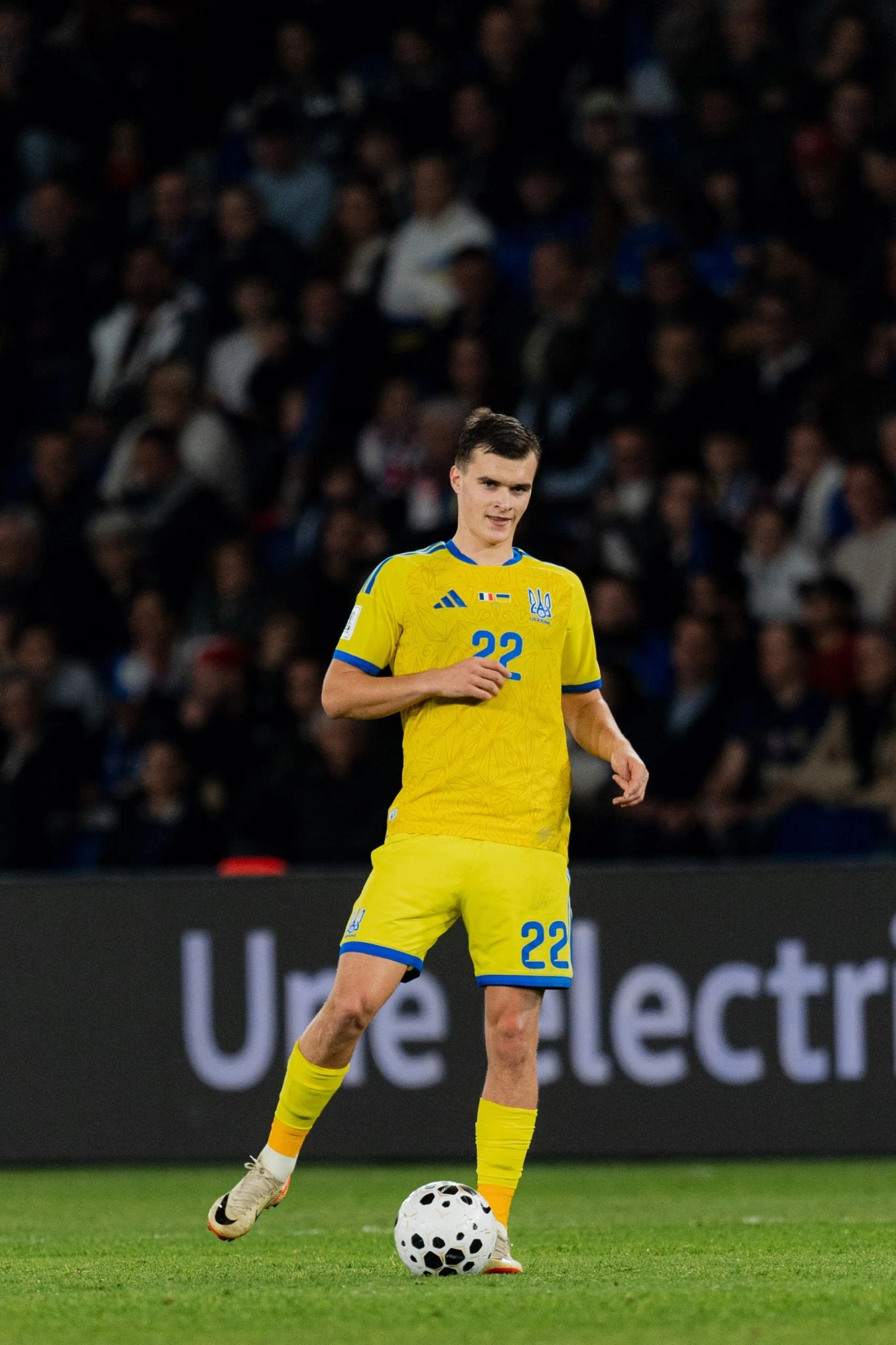 Футболка Михавко з матчу Франція-Україна (13.11.2025) https://shop.uaf.ua Футболка Михавко з матчу Франція-Україна (13.11.2025)