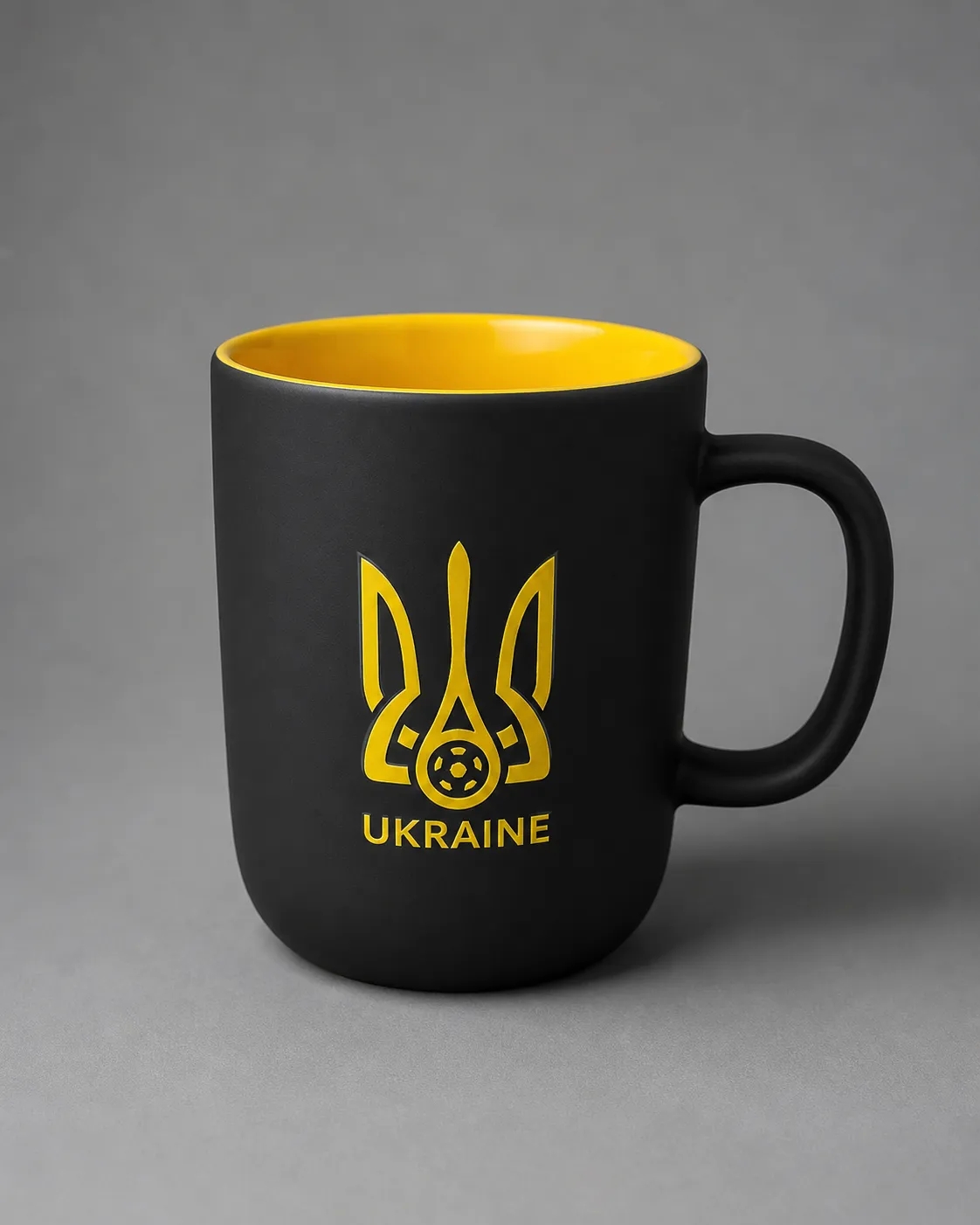 Чашка збірна України з жовтим лого Чашка збірна України з жовтим лого