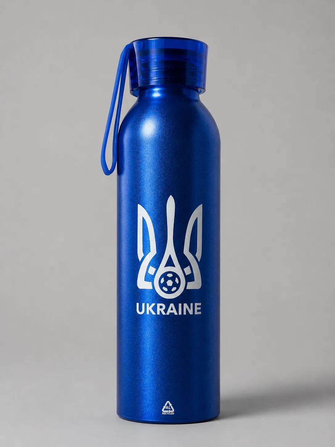 Пляшка для води синя з лого збірної України Пляшка для води синя з лого збірної України