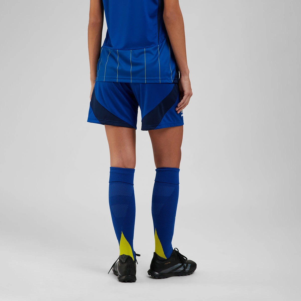 Жіночі виїзні шорти "Ukraine 24" Розмір: S, Color: Синій Жіночі виїзні шорти "Ukraine 24" Розмір: S, Color: Синій